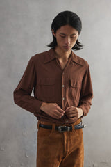 1950’S Maley of California Two-Pocket Rayon Sports Shirt 50年代美國古著開領人造絲襯衫