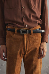 Western Buckle Croc Pattern Leather Belt 西部風格鱷魚紋皮帶 全新品