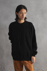 1990s COOGI Australia 3D Knit Black Sweater U.S.A made 90 年代 澳洲古著 黑色立體編織毛衣 美國製