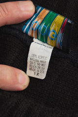 1990s COOGI Australia 3D Knit Black Sweater U.S.A made 90 年代 澳洲古著 黑色立體編織毛衣 美國製