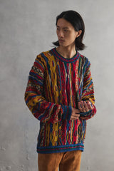 COOGI Australia 1990s Multi-Color 3D Knit Sweater 90年代澳洲古著立體織紋 彩色針織毛衣