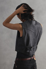 Giorgio Leather Western Vest