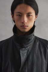 1993 MIC Cuir French Leather Utility Coat