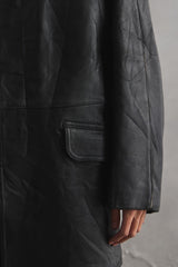 1993 MIC Cuir French Leather Utility Coat