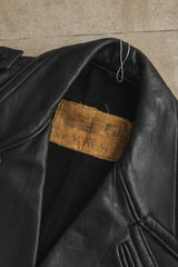 Euro Vintage Double Breasted Leather Coat 歐洲古著雙排釦皮大衣