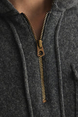 RRL Ralph Lauren Zip-Neck Wool Blend Knit with Deer Motif 拉鍊立領 鹿圖騰 羊毛混紡針織上衣