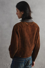1960s Levi’s Suede Trucker Jacket with Leather Collar (Longhorn label)