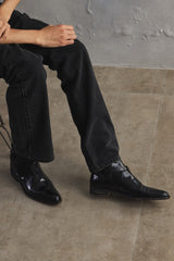 IKKS Welted Leather Strap Ankle Boots 亮面皮革單帶短靴