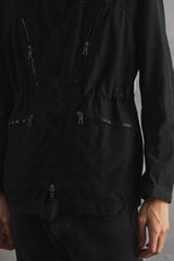 1970s Swedish M-69 Tanker Jacket, Swedish military tank jacket, RIRI zipper dyed black.