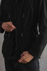 1970s Swedish M-69 Tanker Jacket, Swedish military tank jacket, RIRI zipper dyed black.