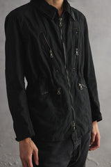 1970s Swedish M-69 Tanker Jacket, Swedish military tank jacket, RIRI zipper dyed black.