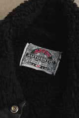 2000s Levi’s Sherpa-Lined Black Denim Trucker Jacket 黑色羊羔絨內裡丹寧牛仔外套 Made In USA