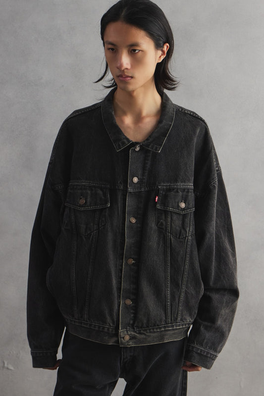 Vintage Levi's 70598-4159 BLack Denim Jacket Size XL 黑色牛仔外套 哥倫比亞製