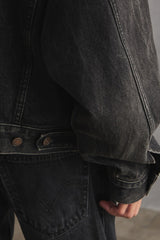 Vintage Levi's 70598-4159 BLack Denim Jacket Size XL 黑色牛仔外套 哥倫比亞製