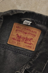 Vintage Levi's 70598-4159 BLack Denim Jacket Size XL 黑色牛仔外套 哥倫比亞製