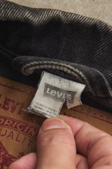 Vintage Levi's 70598-4159 BLack Denim Jacket Size XL 黑色牛仔外套 哥倫比亞製
