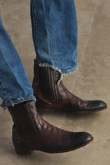 FRATELLI ROSSETTI Two-Tone Brogue Chelsea Boots 義大利鞋履品牌 雙色切爾西靴