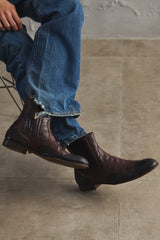 FRATELLI ROSSETTI Two-Tone Brogue Chelsea Boots 義大利鞋履品牌 雙色切爾西靴