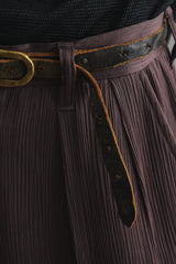 Vintage Leather Belt Solid Brass Buckle ·復古黃銅皮革腰帶