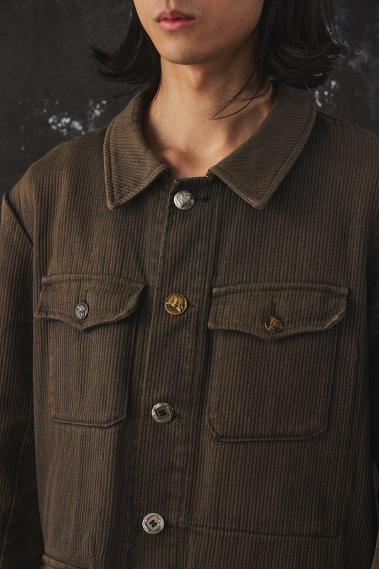 60s Vintage French Corduroy Hunting Jacket Made in France 法國製復古燈芯絨獵裝外套