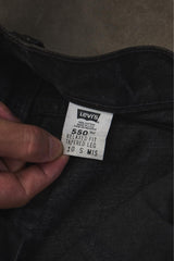Levi’s Vintage 550 Black Denim Pants Made in USA 李維斯 黑單寧牛仔褲