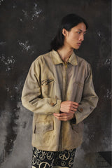 1940s~50s Vintage Euro work Jacket Coats&Clark Zipper