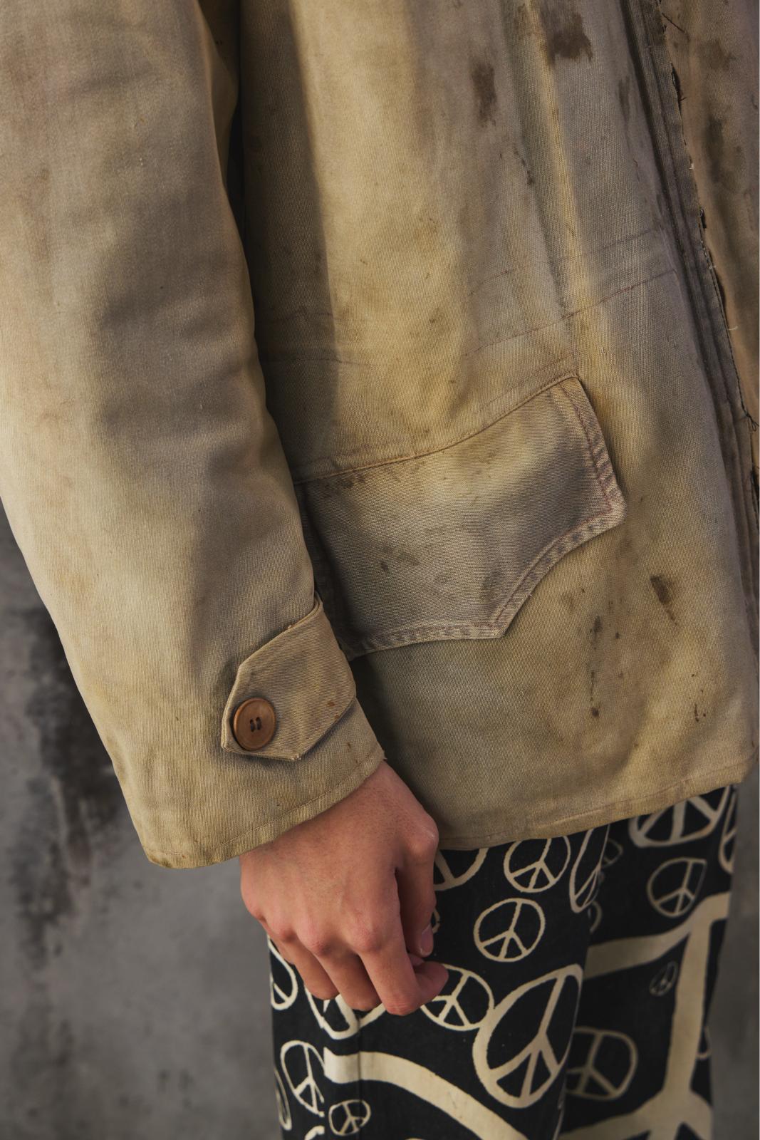 1940s~50s Vintage Euro work Jacket Coats&Clark Zipper – 伴古著二手