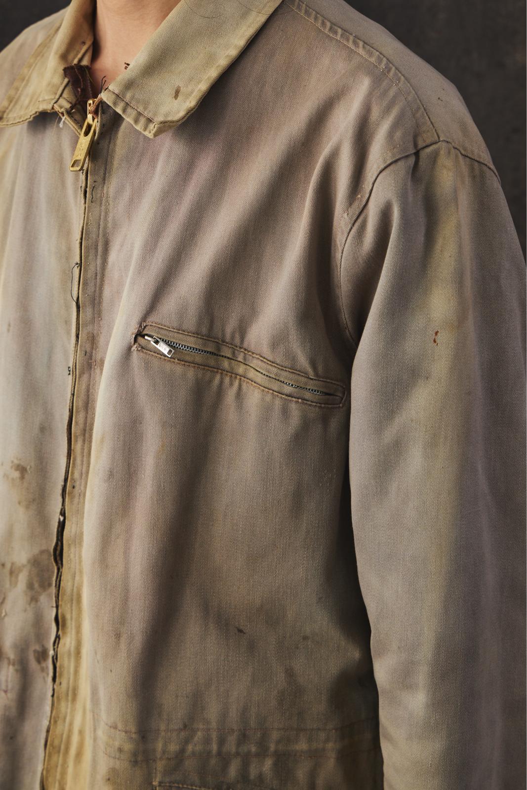 1940s~50s Vintage Euro work Jacket Coats&Clark Zipper – 伴古著二手