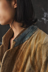 1950's French CONCHON-QUINETTE Distressed Corduroy Suit Jacket French vintage distressed corduroy suit jacket