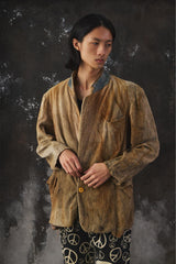 1950's French CONCHON-QUINETTE Distressed Corduroy Suit Jacket French vintage distressed corduroy suit jacket