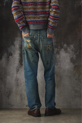 Levi's 501 Big E distressed Denim jeans Single Stitch Button 6 李維斯赤耳牛仔褲