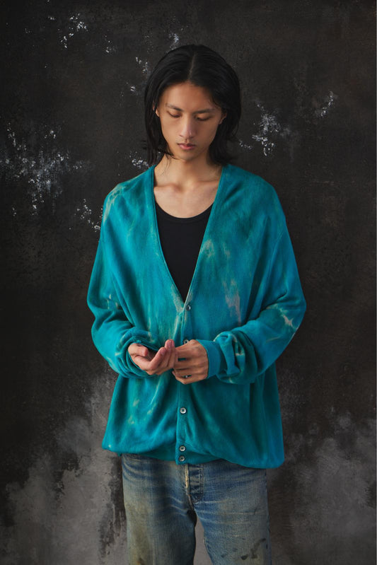 Vintage Tie-Dye Knit Cardigan 渲染針織衫外套