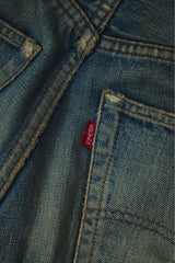 Levi's 501 Big E distressed Denim jeans Single Stitch Button 6 李維斯赤耳牛仔褲