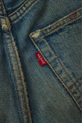 Levi's 501 Big E distressed Denim jeans Single Stitch Button 6 李維斯赤耳牛仔褲