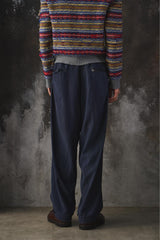 Vintage 50s High-Rise Double Pleated Rayon Slacks 50年代 人造絲華達呢 西裝長褲