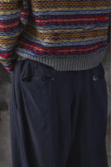 Vintage 50s High-Rise Double Pleated Rayon Slacks 50年代 人造絲華達呢 西裝長褲