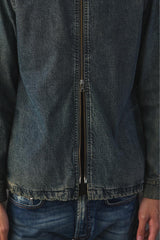 A.P.C Denim Jacket Faded Design Style 法國品牌 做舊復古拉鍊騎士夾克