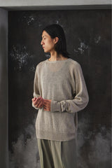 comoli 22SS Hemp Gansey Knit 日本極簡品牌 天然苧麻針織上衣
