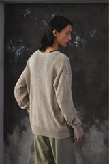 comoli 22SS Hemp Gansey Knit 日本極簡品牌 天然苧麻針織上衣