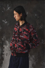 white Mountaineering × FIELD CAMO PRINTED TAFFETA REVERSIBLE MA-1尼龍防水飛行外套 雙面穿