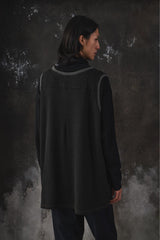 Professor E-22SS E Waffle Vest　Black