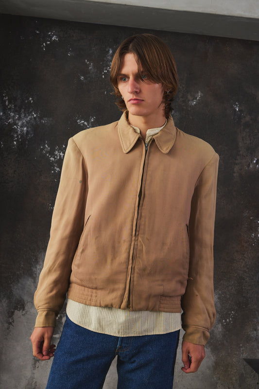 PURITAN Sportswear Vintage 1950s-60s Rayon Gabardine Ricky Jacket 古著斜紋夾克 Talon zipper