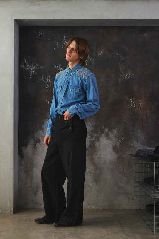 Levi's Vintage Clothing Cactus Floral Embroidered Western Shirt 丹寧仙人掌花卉刺繡西部襯衫