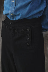 U.S.NAVY 13 Button Wide Leg Sailor Pants 美國海軍13釦水手寬褲 斜紋布版本