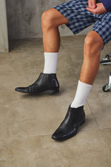 Bally "Lucien" Vintage Cap-Toe Chelsea Boots經典橫飾皮革切爾西靴