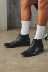 Bally "Lucien" Vintage Cap-Toe Chelsea Boots經典橫飾皮革切爾西靴