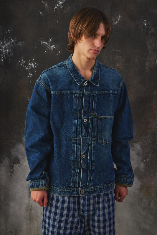 90's Vintage Levi's LVC S506XX Denim Jacket | Original Back Stencil | WWII Type I | 555 Stamped (Valencia St. Factory) 90年代復刻 Levi's S506XX 丹寧外套”二戰大戰款” 555 鋼印Valencia 傳奇老廠製