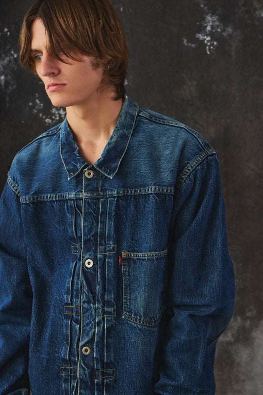 90's Vintage Levi's LVC S506XX Denim Jacket | Original Back Stencil | WWII Type I | 555 Stamped (Valencia St. Factory) 90年代復刻 Levi's S506XX 丹寧外套”二戰大戰款” 555 鋼印Valencia 傳奇老廠製