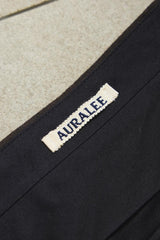 AURALEE Blue Faced Wool Slacks Dark Brown 羊毛直筒西裝長褲