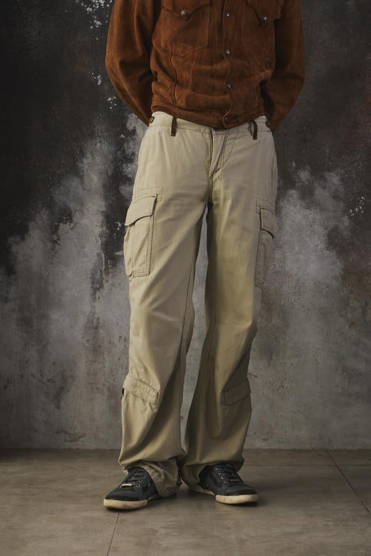 G-Star RAW Originals Loose Fit Multi-Pocket Cargo Pants - Khaki Beige 多口袋立體剪裁工裝褲 傘兵褲